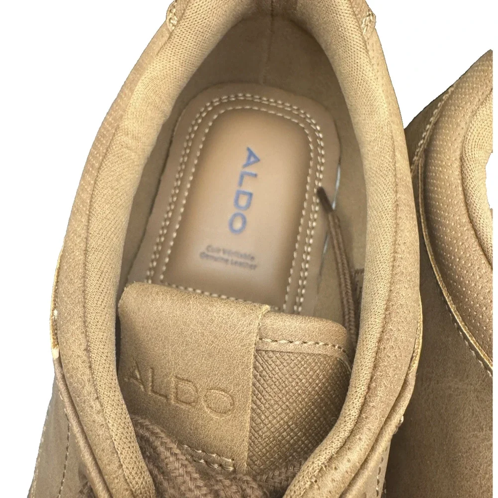 ALDO Mens Oxford Shoes Tan Cognac Derby Casual Dress Sneakers Low Chukka 11 M